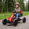 Elektrinis kartingas vaikams, 3–5 km/h, su EVA ratais, raudonas, 100 × 58 × 58,5 cm