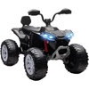 AIYAPLAY vaikiškas elektrinis keturratis, 24 V elektromobilis su 4 ratais, priekiniais žibintais, USB jungtimi, MP3 funkcija, 6,5 km/val., 3–8 metai