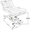 Activeshop Elektrinis masažo stalas AZZURRO MASSAGE BED 1 MOTOR Baltas