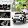 Elektrinis policijos automobilis 12V baltas