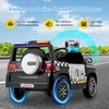 Elektrinis policijos automobilis 12V baltas