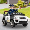 Elektrinis policijos automobilis 12V baltas