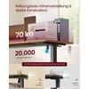 Songmics Elektrinis rašomasis stalas 120 × 60 × 72–120 cm