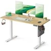 Songmics Elektrinis rašomasis stalas 140 x 60 x (72–120) cm
