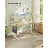 Songmics Elektrinis rašomasis stalas 140 x 60 x (72–120) cm