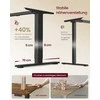 Songmics Elektrinis rašomasis stalas 160 × 80 × (72–120) cm
