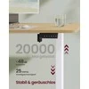 Songmics Reguliuojamo aukščio elektrinis stalas 160 x 70 cm auksinio ąžuolo spalvos