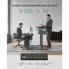 Songmics Reguliuojamo aukščio elektrinis stalas 60 x 120 x (72-120) cm