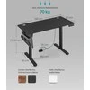 Songmics Reguliuojamo aukščio elektrinis stalas 60 x 120 x (72-120) cm