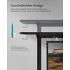 Elektrinis reguliuojamo aukščio rašomasis stalas 60 x 140 x (72–120) cm