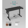 Elektrinis reguliuojamo aukščio rašomasis stalas 60 x 140 x (72–120) cm