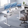 Elektrinis reguliuojamo aukščio rašomasis stalas, 140 x 60 x 72–118 cm