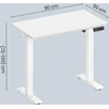 Elektrinis reguliuojamo aukščio stalas 80 x 50 cm