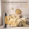 HOMCOM Elektrinis šildytuvas, 3 režimai, 12 valandų laikmatis, LED ekranas, pasukimo funkcija