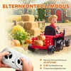 Elektrinis traktorius, raudonas