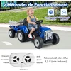 Elektrinis traktorius su priekaba Mėlynas