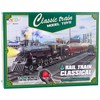 Lean Toys Elektrinis traukinys su nuotolinio valdymo pultu, šviesomis ir garais