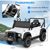 Elektrinis vaikiškas automobilis baltas