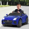 Elektrinis vaikiškas automobilis tamsiai mėlynas