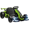 Elektrinis vaikiškas kartingas su driftavimo režimu ir reguliuojama sėdyne, žalias ir juodas, 120 × 76 × 53,5 cm