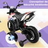 Elektrinis vaikų motociklas Baltas