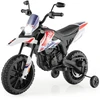 Elektrinis vaikų motociklas Baltas