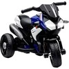 HOMCOM Elektrinis vaikiškas motociklas, šviesos ir garsai, 3 km/h, įkraunamas, plastikas ir metalas, mėlynas/baltas