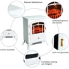 HOMCOM Elektrinis židinys Liepsnos efektas 950/1850 W Apsauga nuo perkaitimo Balta 41,5 x 28 x 54,8 cm
