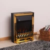 Homcom Elektrinis židinys 1000/2000W 48,2 x 18,5 x 59,2 cm - Auksinis