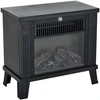 Homcom Elektrinis židinys 600/1200W, juoda, 34x17x31 cm