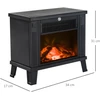 Homcom Elektrinis židinys 600/1200W, juoda, 34x17x31 cm