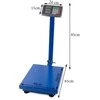 Virtuvinės svarstyklės Elektroninės sandėlio svarstyklės 300 kg LCD
