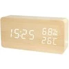 Elektroninis laikrodis su termometru ir higrometru, 15x7x4 cm