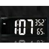Elektroninis laikrodis-žadintuvas su LED ekranu, 15x35 cm, juodas