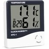 Elektroninis LCD termometras su laikrodžiu ir data