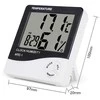 Elektroninis LCD termometras su laikrodžiu ir data