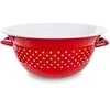 Orion Virtuvinis dubuo 26 cm, emaliuotas raudonas su žirneliais, 2,5 l