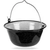Orion Emaliuotas katilas 9,5 l - Juodas/baltas, su kabinimo rankena