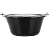 Orion Emaliuotas katilas 9,5 l - Juodas/baltas, su kabinimo rankena