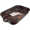 Orion Kepimo indas emaliuota su dangčiu stačiakampio formos BROWN 14 l, 46x27,5 cm