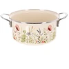 Emaliuotas puodas, kreminės spalvos, Ø 22 cm, 3 l
