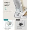 Songmics Ergonomiška biuro kėdė su tinkleliu ir atlošu balandžių pilkos spalvos
