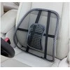Back support with massager for armchair