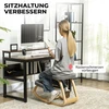 Ergonominė kelių kėdė su supamu pagrindu, pilka, 50 × 73 × 55 cm