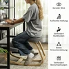 Ergonominė kelių kėdė su supamu pagrindu, pilka, 50 × 73 × 55 cm