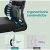Songmics Ergonomiška biuro kėdė su tinkliniu atlošu ir porankiais
