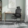 Songmics Ergonomiška biuro kėdė su tinkliniu atlošu ir porankiais