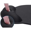 Fusion Accessories Ergonomiška gelinė pelės kilimėlis su riešo atrama
