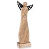 Orion medinė figura angelas 34 cm - natūralus mangos medis