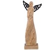 Orion medinė figura angelas 34 cm - natūralus mangos medis